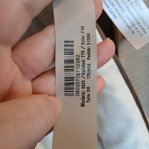 NWT Massimo Dutti Beige Textured Linen Blend Blazer - Size 38 / US 6 - Picture 9 of 16